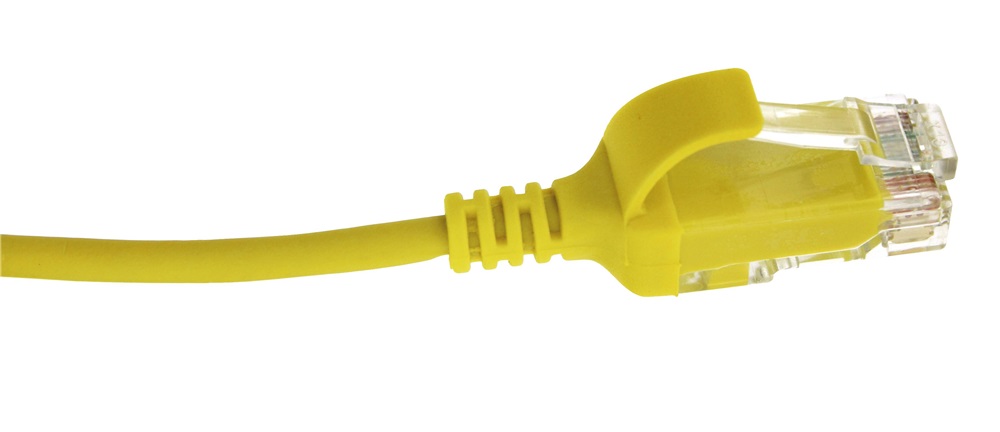 PATCH CORD SLIM CAT6 UTP 05M GIALLO