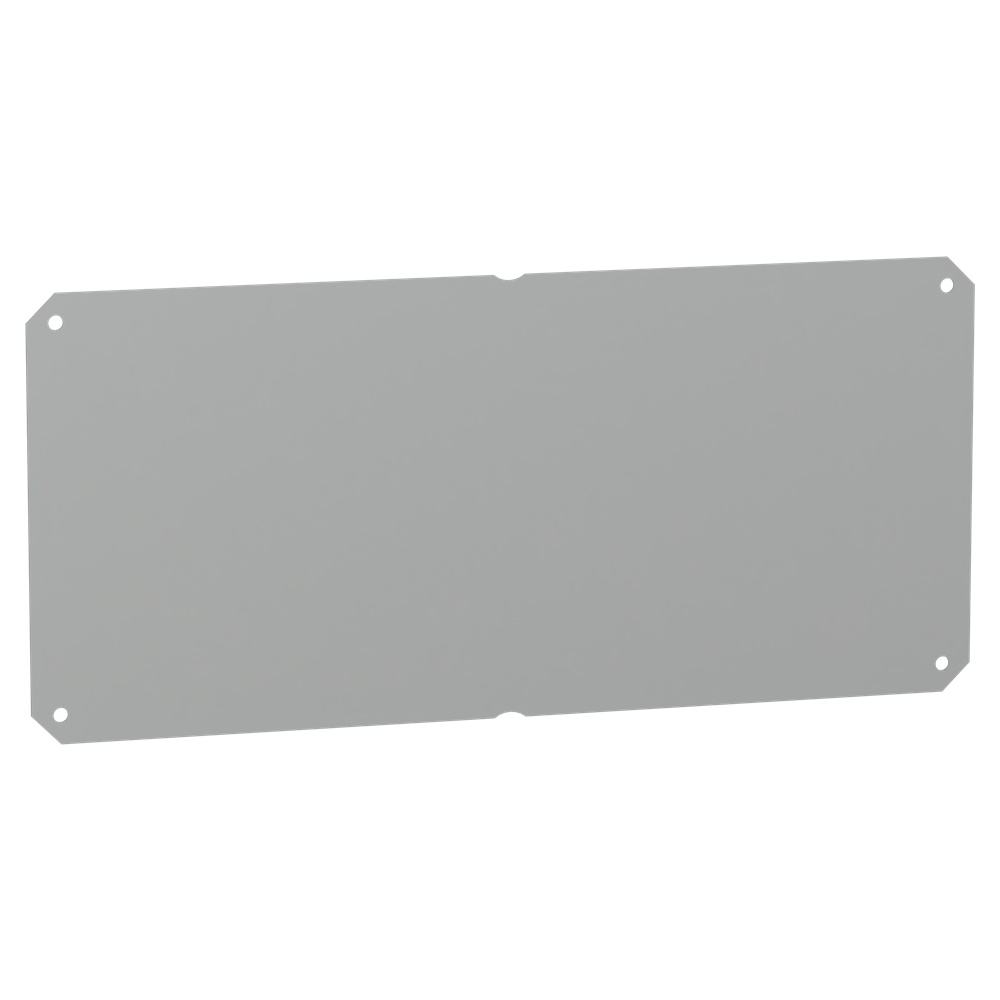 Piastra montaggio metallo zincato piena 27x54 cm per cassette PLS multifunzione carico 150 kg