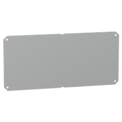 Piastra montaggio metallo zincato piena 27x54 cm per cassette PLS multifunzione carico 150 kg