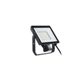 Proiettore LED 840 lumen nero cavi terminali liberi IP65 uso industriale e facciate