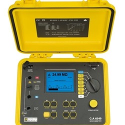 CA 6549 MEGAOHMETRO DIGITALE 50-5000 VDC, GRAFICO, MEM, USB