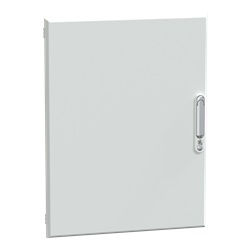 Porta piena 15M PrismaSeT G acciaio RAL 9003 IP30 per armadio con serratura chiave