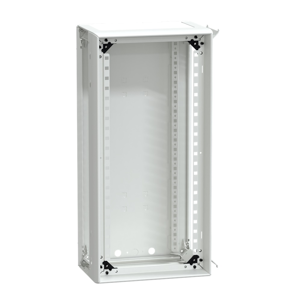 Canalina L300 PrismaSet G12M condotto armadio 300mm bianco RAL9003 apertura 130°