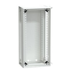 Canalina L300 PrismaSet G12M condotto armadio 300mm bianco RAL9003 apertura 130°