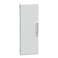 Porta piena lamiera acciaio RAL 9003 300x780 mm IP30/4X per armadi PrismaSeT G con serratura chiave