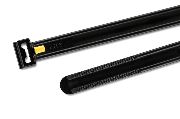 Fascetta a pistone KR 360x6 mm PA12 resistente agenti chimici e vibrazioni per cablaggi industriali