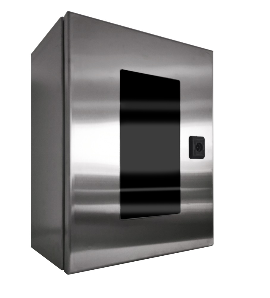 CASSA 500X400X250 AISI 304 P. VETRO