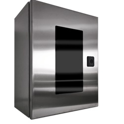 CASSA 500X400X250 AISI 304 P. VETRO