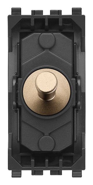 PULSANTE COMMUTATORE 2P10A VINT.ORO