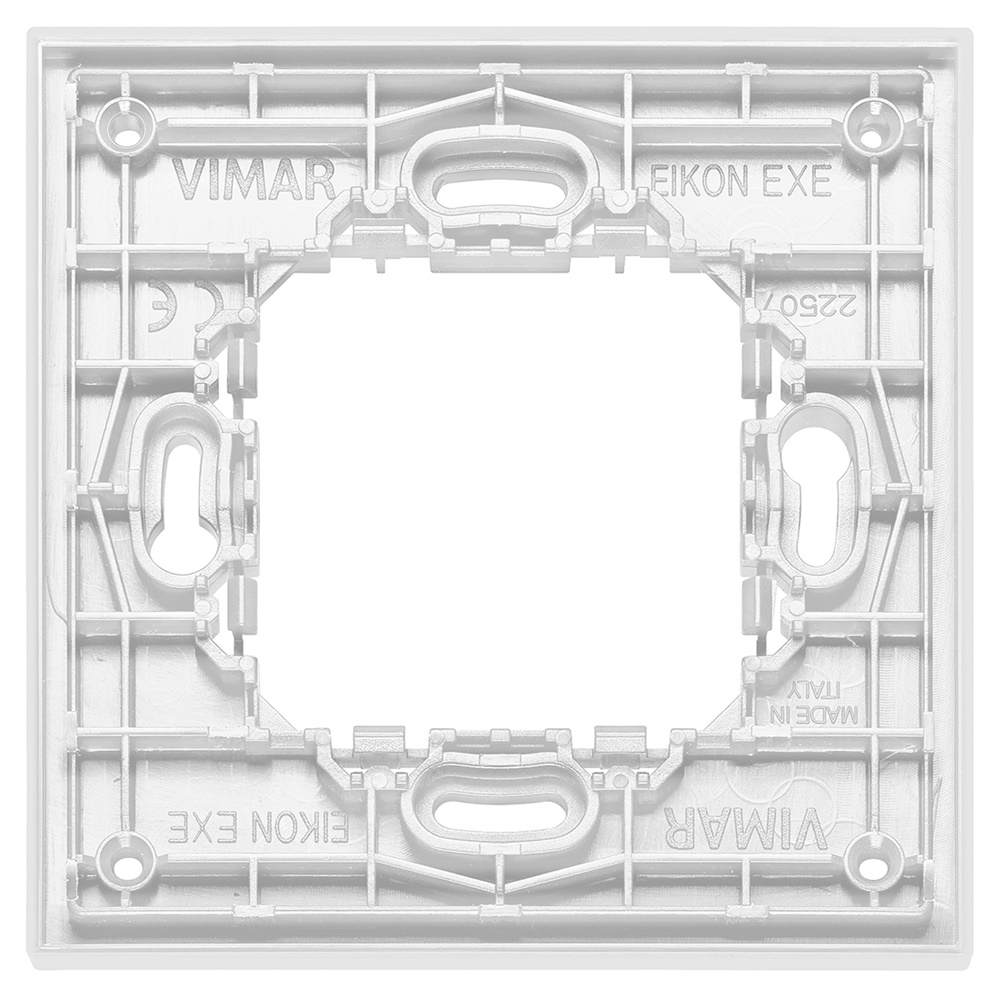 Supporto radio placca 2 moduli bianco per comando wireless EnOcean Bluetooth ZigBee parete