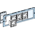 Piastra frontale preforata struttura PrismaSeT acciaio 150x600 mm armadi modulari