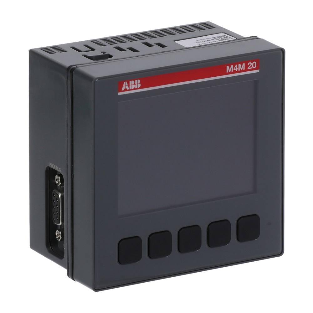 Analizzatore rete M4M 20 Profibus con 2 uscite digitali, Bluetooth, alimentazione 48-240V AC/DC per monitoraggio industriale