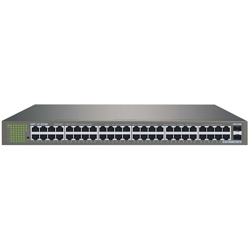 Switch Gigabit 48 porte RJ45 2 slot SFP alta velocità rete aziendale