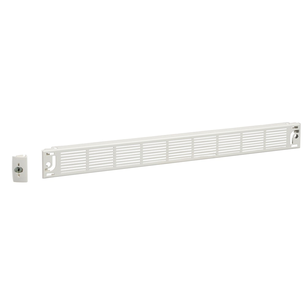 Piastra frontale ventilata IP30 acciaio bianco 1 modulo per armadi elettrici PrismaSeT P e G