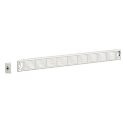 Piastra frontale ventilata IP30 acciaio bianco 1 modulo per armadi elettrici PrismaSeT P e G