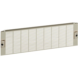 Piastra frontale ventilata IP30 acciaio bianco per armadi PrismaSeT 3 moduli 600 mm