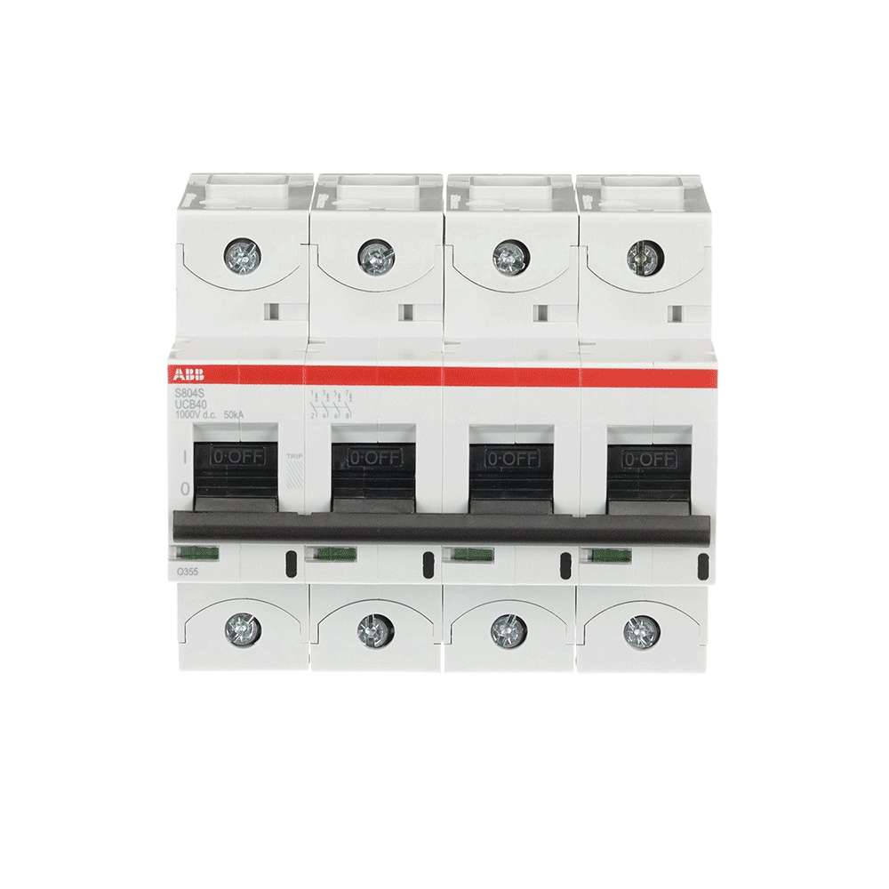 Interruttore automatico miniaturizzato 4 poli 40A B caratteristica 50kA 250VDC alta prestazione