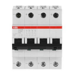 Interruttore automatico Miniature Circuit Breaker S200MUC 4 poli 6A 10kA AC/DC uso industriale