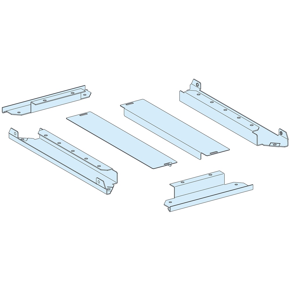 Piastra passacavi 2 parti IP30 400x400 mm per armadi PrismaSeT struttura acciaio bianco opaco