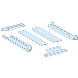 Piastra passacavi 2 parti IP30 400x400 mm per armadi PrismaSeT struttura acciaio bianco opaco