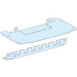 Piastra passacavi in acciaio bianco opaco per armadi PrismaSeT G larghezza 300 mm IP31/IP30/IP43