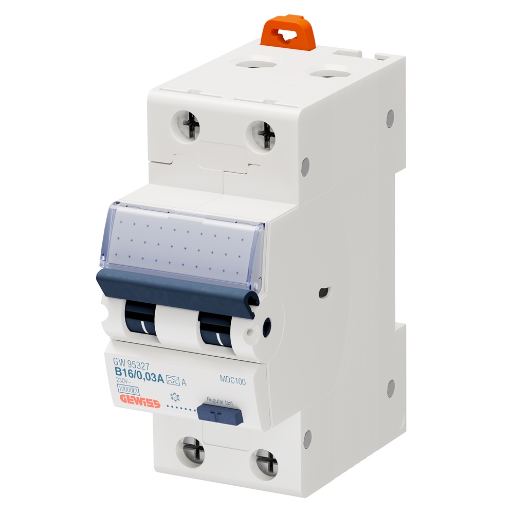 Interruttore magnetotermico differenziale 2 poli B16 10kA 0,03A protezione guasto terra Serie 90 RCD