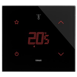TERMOSTATO DOMOTICO STAR 2M NERO DI