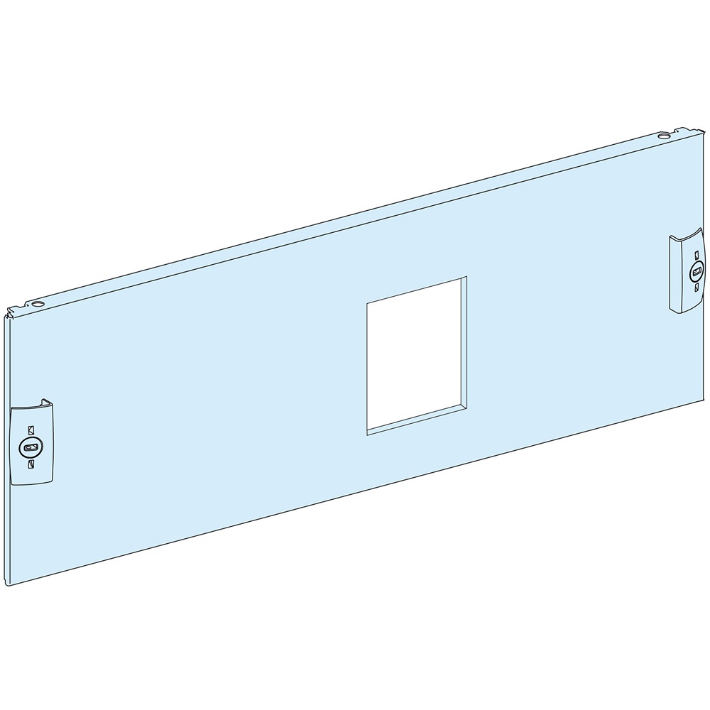 Piastra frontale pretranciata acciaio bianco per armadi PanelSeT NS630 H 4 poli compatibile EasyPact CVS/EZC400/630