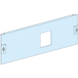 Piastra frontale pretranciata acciaio bianco per armadi PanelSeT NS630 H 4 poli compatibile EasyPact CVS/EZC400/630