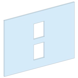 Piastra frontale pretranciata acciaio bianco per armadi PanelSeT compatibile ComPacT NS630 H tel