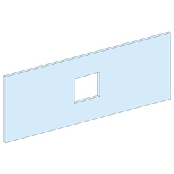 Piastra frontale pretranciata acciaio bianco per protezione dispositivi controllo NSX400/630 armadi PanelSeT P