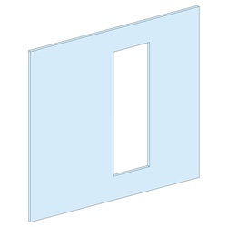 Piastra frontale monoblocco INS630 compatibile armadi PanelSeT protezione dispositivi controllo acciaio bianco