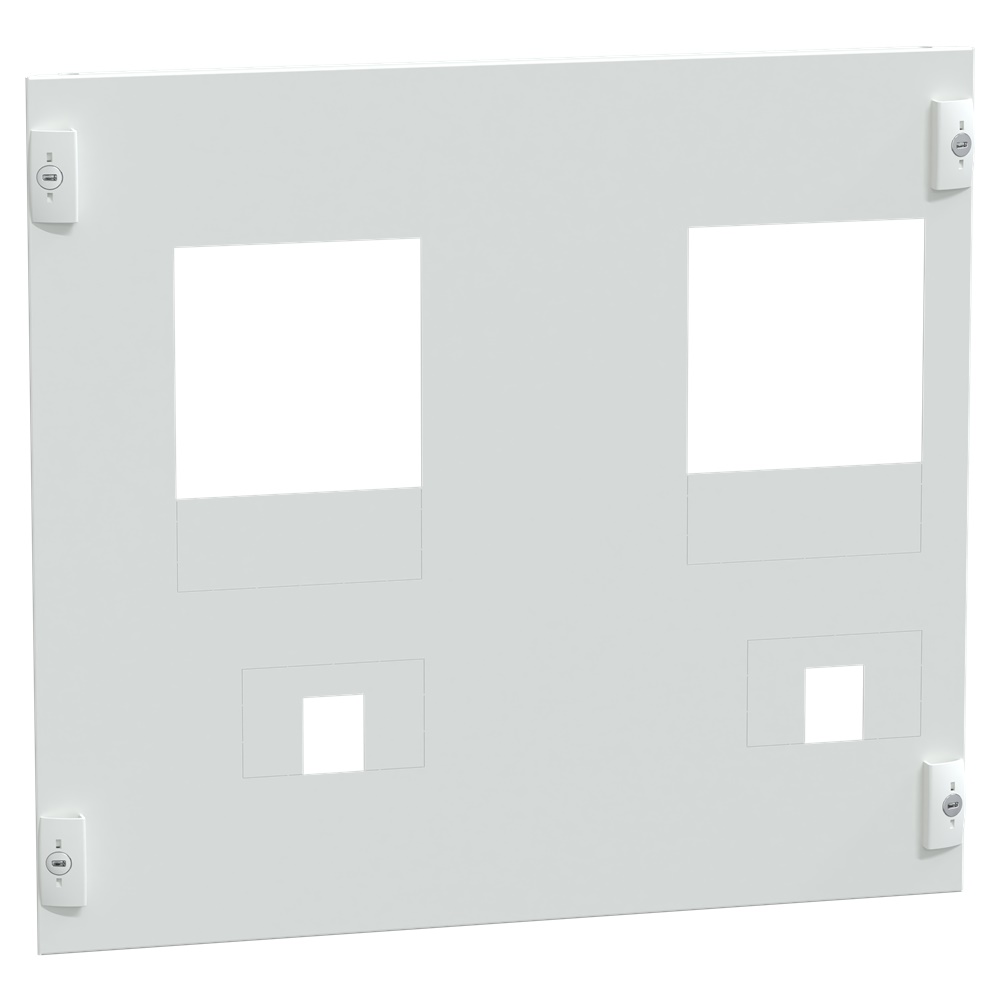 Piastra frontale pretranciata acciaio bianco per protezione dispositivi ComPacT VigiComPacT NSX400 armadi PanelSeT
