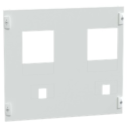 Piastra frontale pretranciata acciaio bianco per protezione dispositivi ComPacT VigiComPacT NSX400 armadi PanelSeT