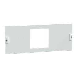 Piastra frontale pretranciata acciaio bianco per protezione dispositivi controllo armadi PanelSeT P 650 mm 4 moduli