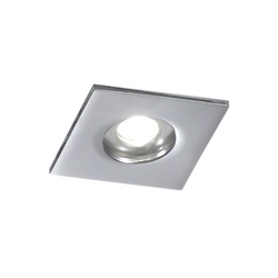 Faretto LED incasso cromato 1W IP65 orientabile 45° per interni ed esterni