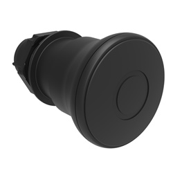 Pulsante fungo nero 40mm push/pull operatore arresto semplice serie Platinum