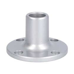 Base fissaggio metallica orizzontale 70mm per colonna luminosa diametro 70mm