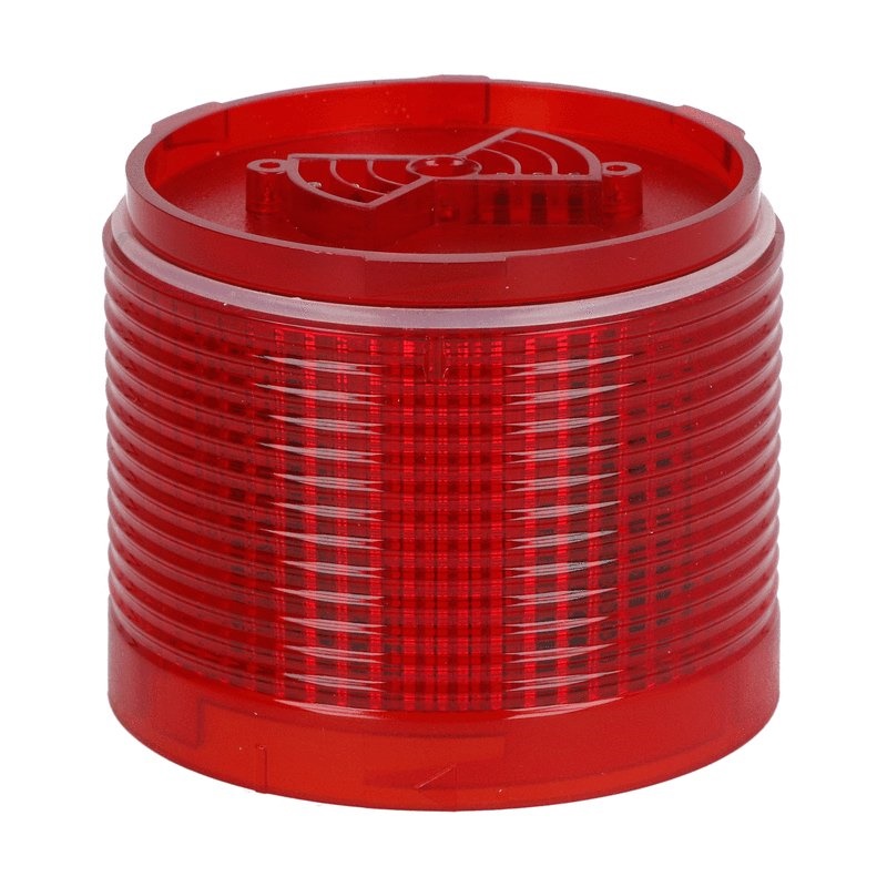 Modulo luminoso LED rosso 70mm luce fissa o lampeggiante per segnalazione industriale