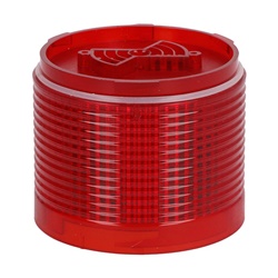 Modulo luminoso LED rosso 70mm luce fissa o lampeggiante per segnalazione industriale