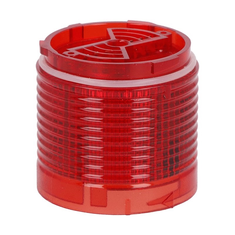 Modulo luminoso LED rosso Ø50mm luce fissa o lampeggiante per segnalazione industriale