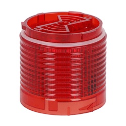 Modulo luminoso LED rosso Ø50mm luce fissa o lampeggiante per segnalazione industriale