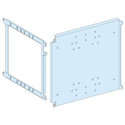 Piastra fondo fisso NS1600 L400 acciaio bianco per armadi elettrici verticali
