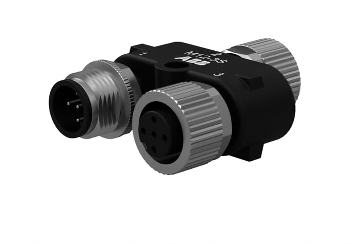 Connettore M12-3S Y per connessione dispositivi DYNlink segnale e alimentazione industriale