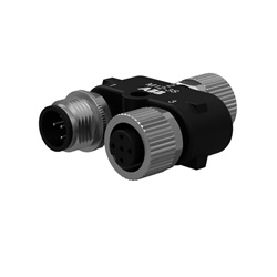 Connettore M12-3S Y per connessione dispositivi DYNlink segnale e alimentazione industriale