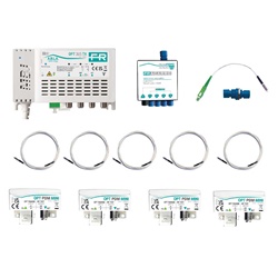 Ricevitore ottico miniaturizzato passivo FTTH per impianti TV-SAT residenziali