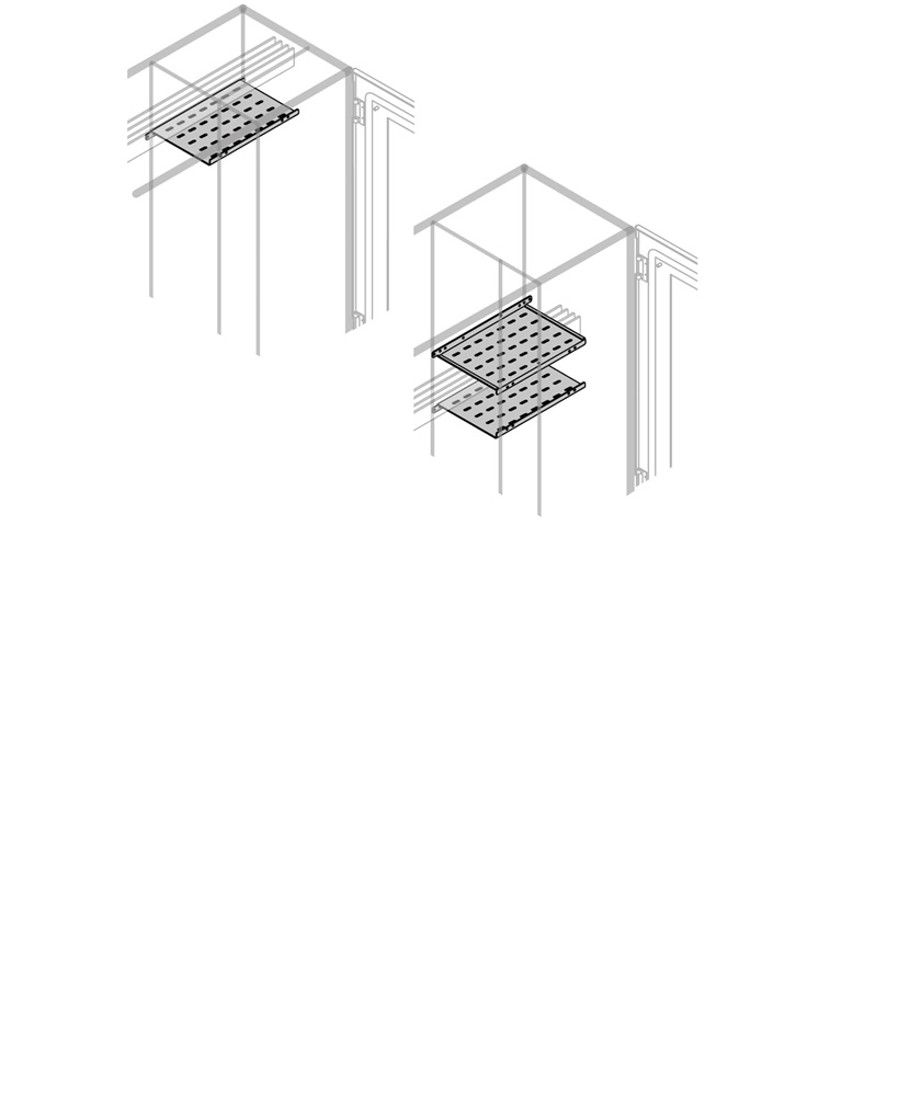 Segmento bus orizzontale posteriore interno superiore 200 mm per barra 500 mm