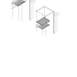 Segmento bus orizzontale posteriore interno superiore 200 mm per barra 500 mm
