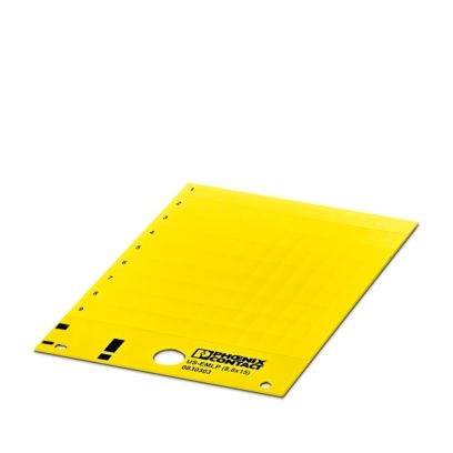 Targhetta gialla 8,8x15mm per morsettiere