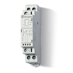 Contattore modulare 25A 2 contatti 17,5mm distribuzione elettrica